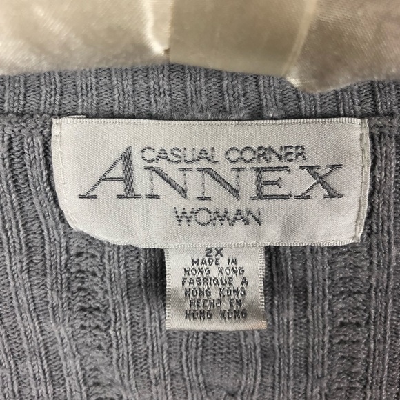 Casual Corner Annex Cable Knit Sweater 2X - Picture 3 of 5